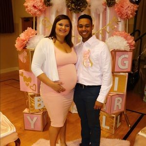 Isabella Oliver Light Pink Maternity Dress